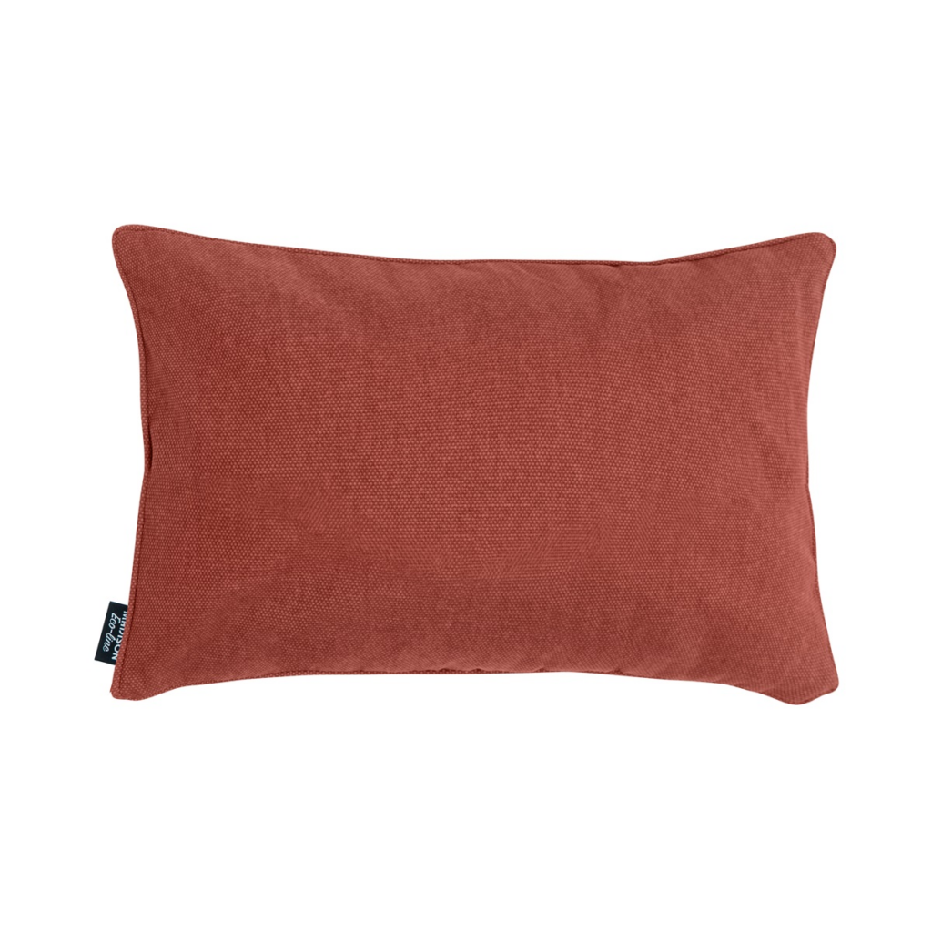 Decorative cushion piping ca.30x50cm Terra canvas eco+