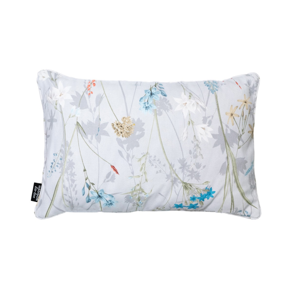 Decorative cushion piping ca.30x50cm Donna azure canvas eco+