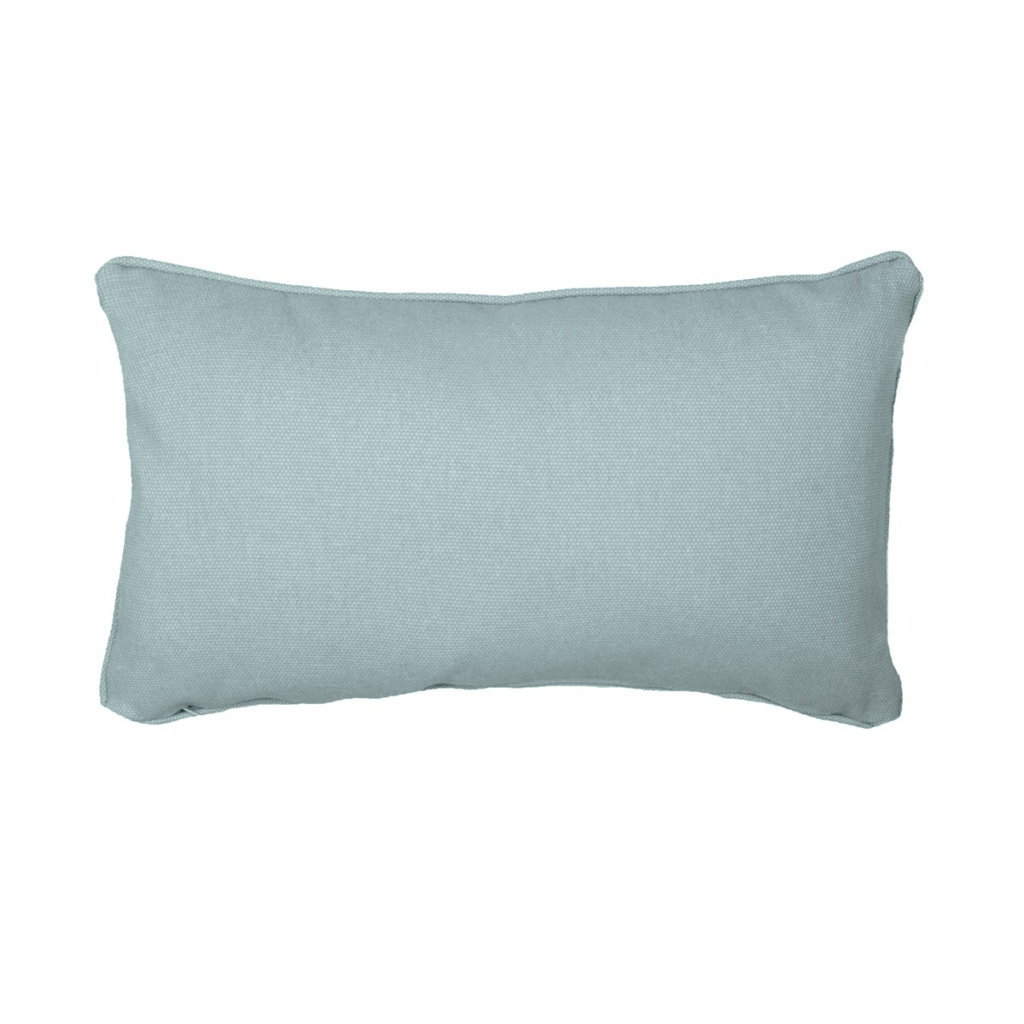 Decorative cushion piping ca.30x50cm aqua canvas eco+