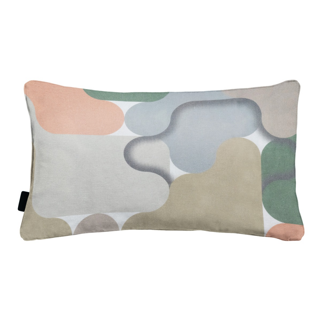 Decorative cushion piping ca.30x50cm Grafi salmone
