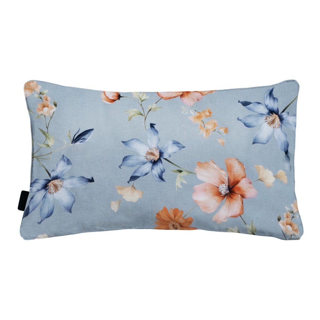 Decorative cushion piping ca.30x50cm Florina blue