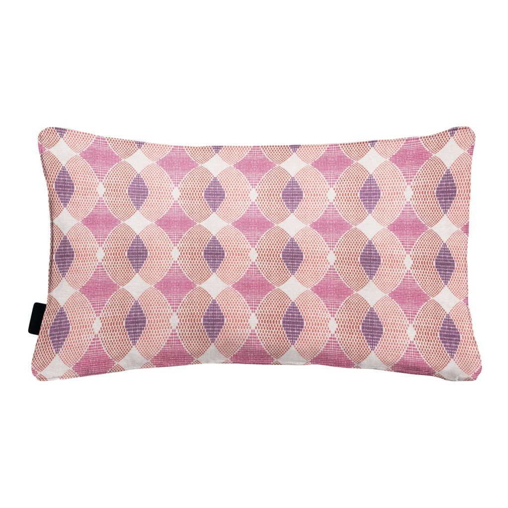Decorative cushion piping ca.30x50cm Rae purple