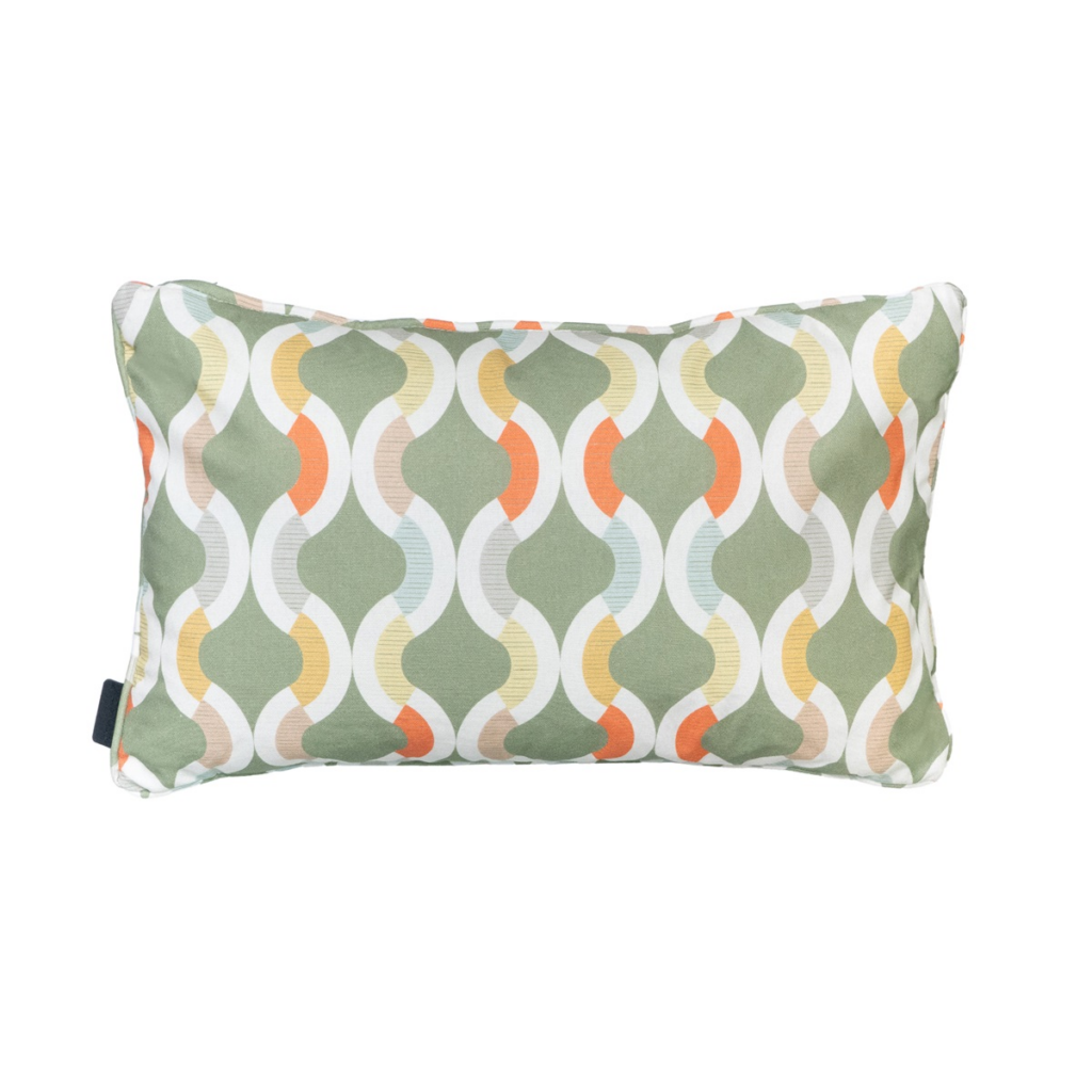 Decorative cushion piping ca.30x50cm Outdoor+ Trivia green