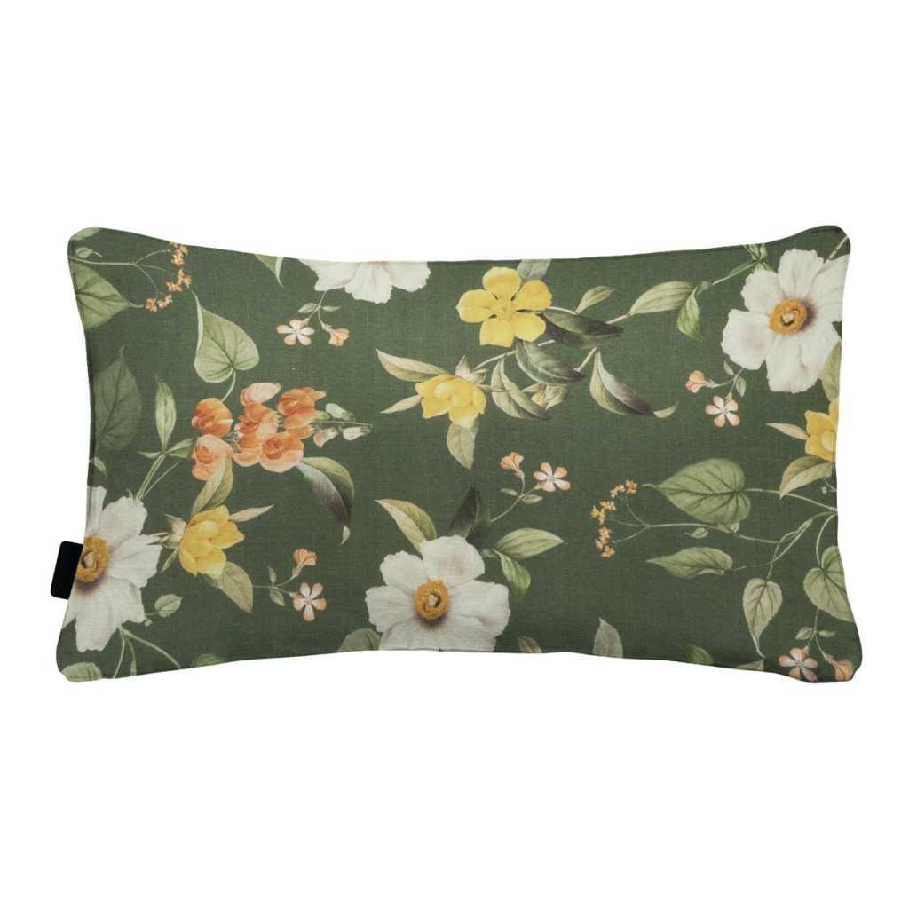 Decorative cushion piping ca.30x50cm Outdoor+ Julliete green