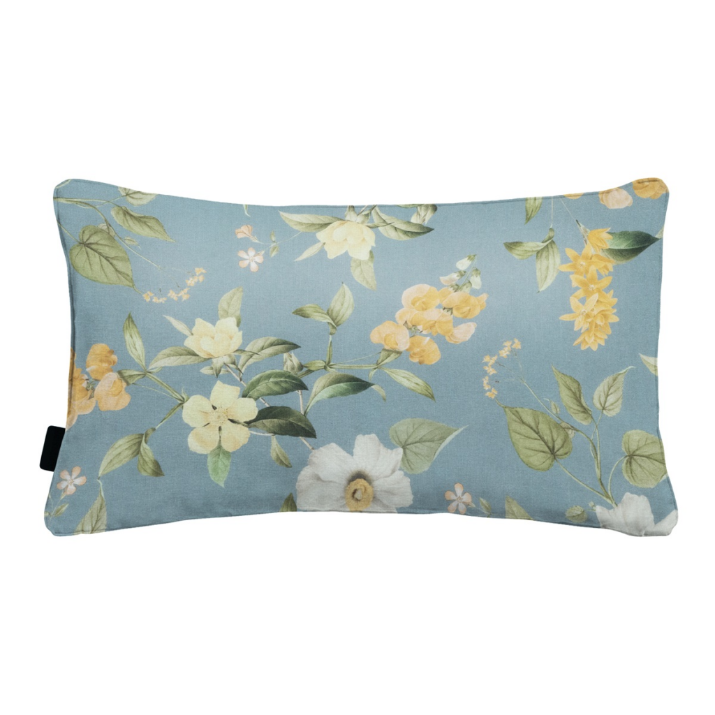 Decorative cushion piping ca.30x50cm Outdoor+ Julliete azure
