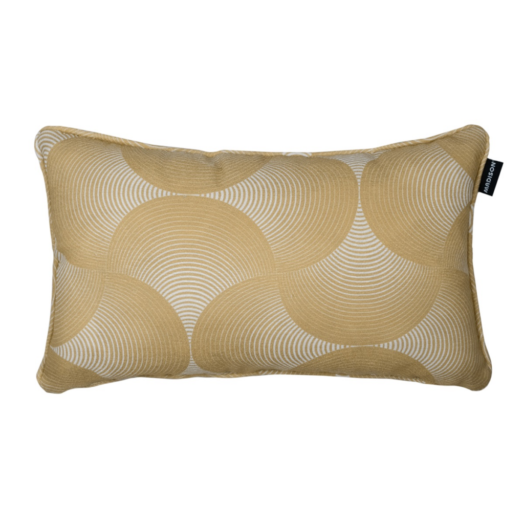 Decorative cushion pip ca.30x50cm O WR Napels rondo mustard