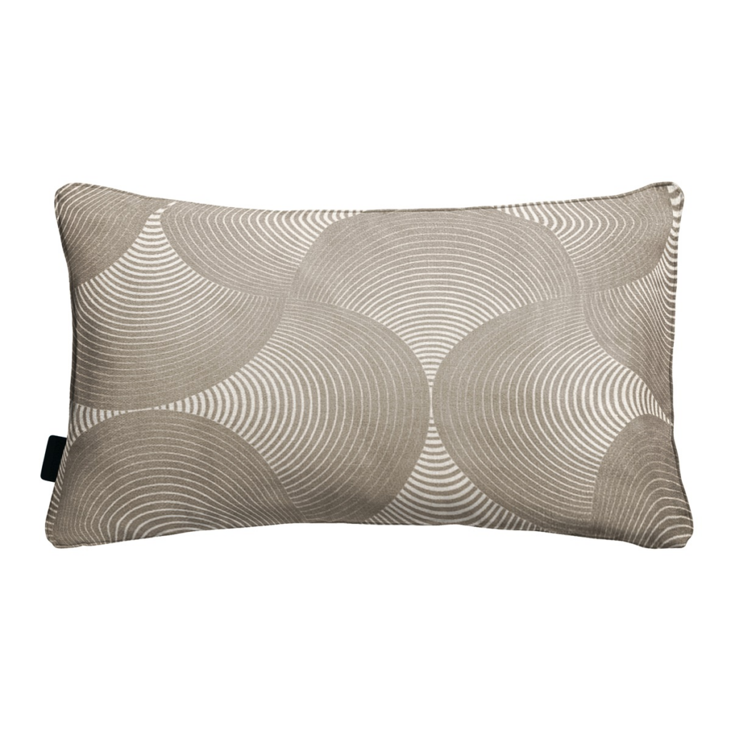 Decorative cushion piping ca.30x50cm O WR Napels rondo taupe