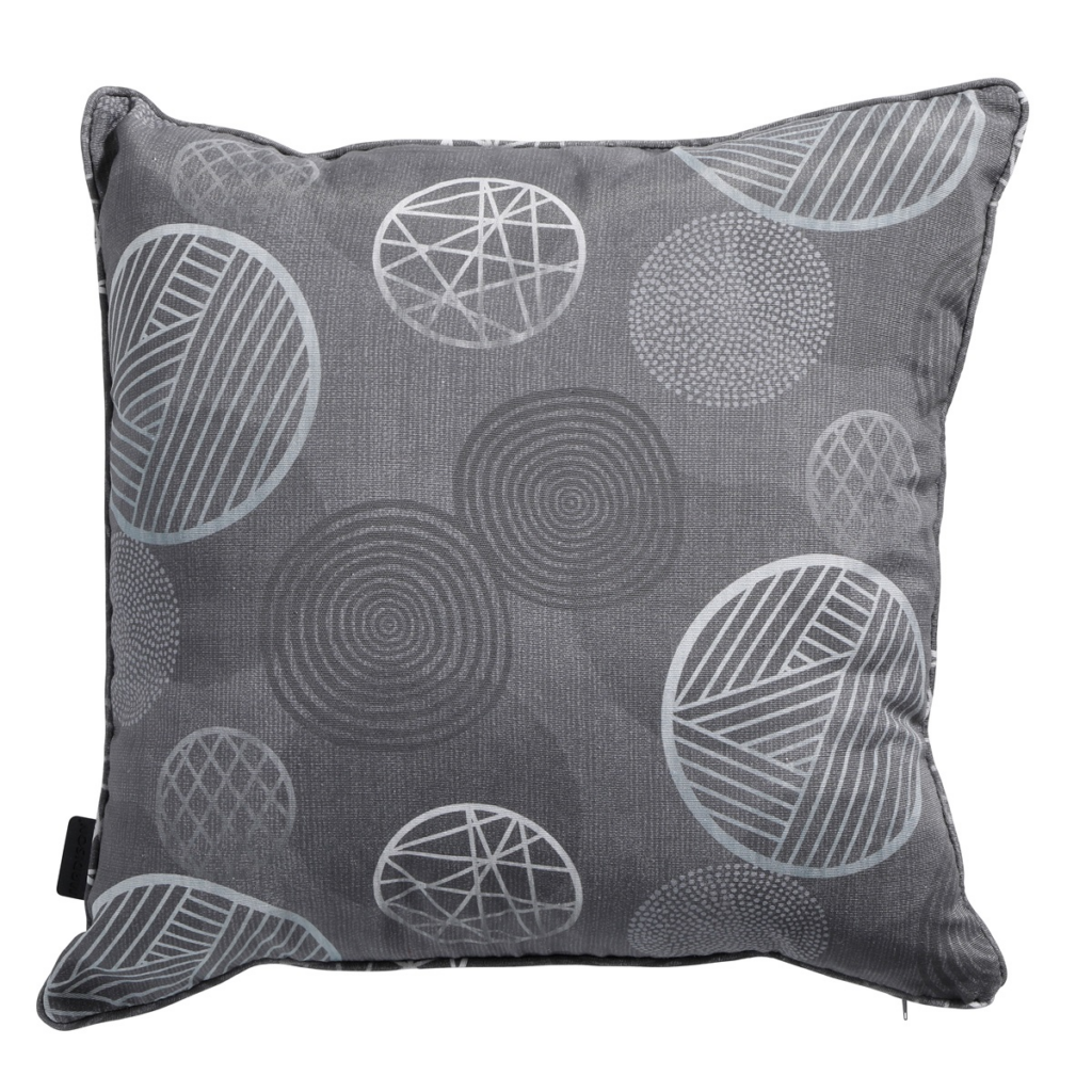 Decorative cushion piping ca.50x50cm Circle grey