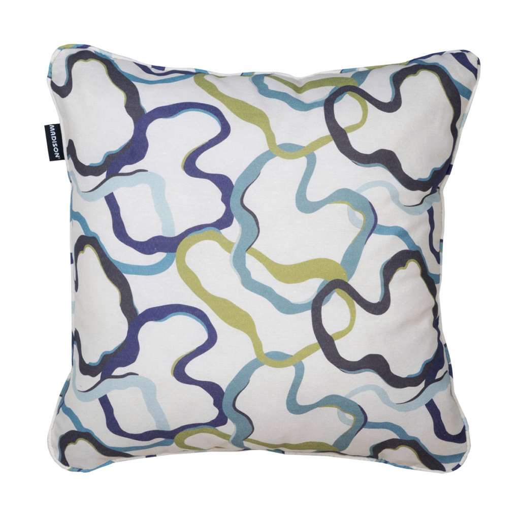 Decorative cushion piping ca.50x50cm Blaze blue