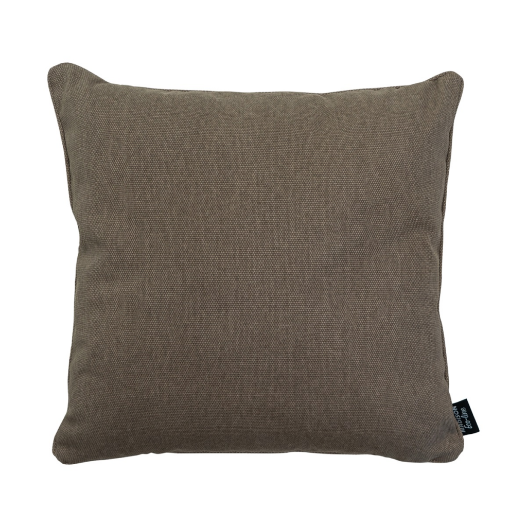 Decorative cushion piping ca.50x50cm Taupe canvas eco+