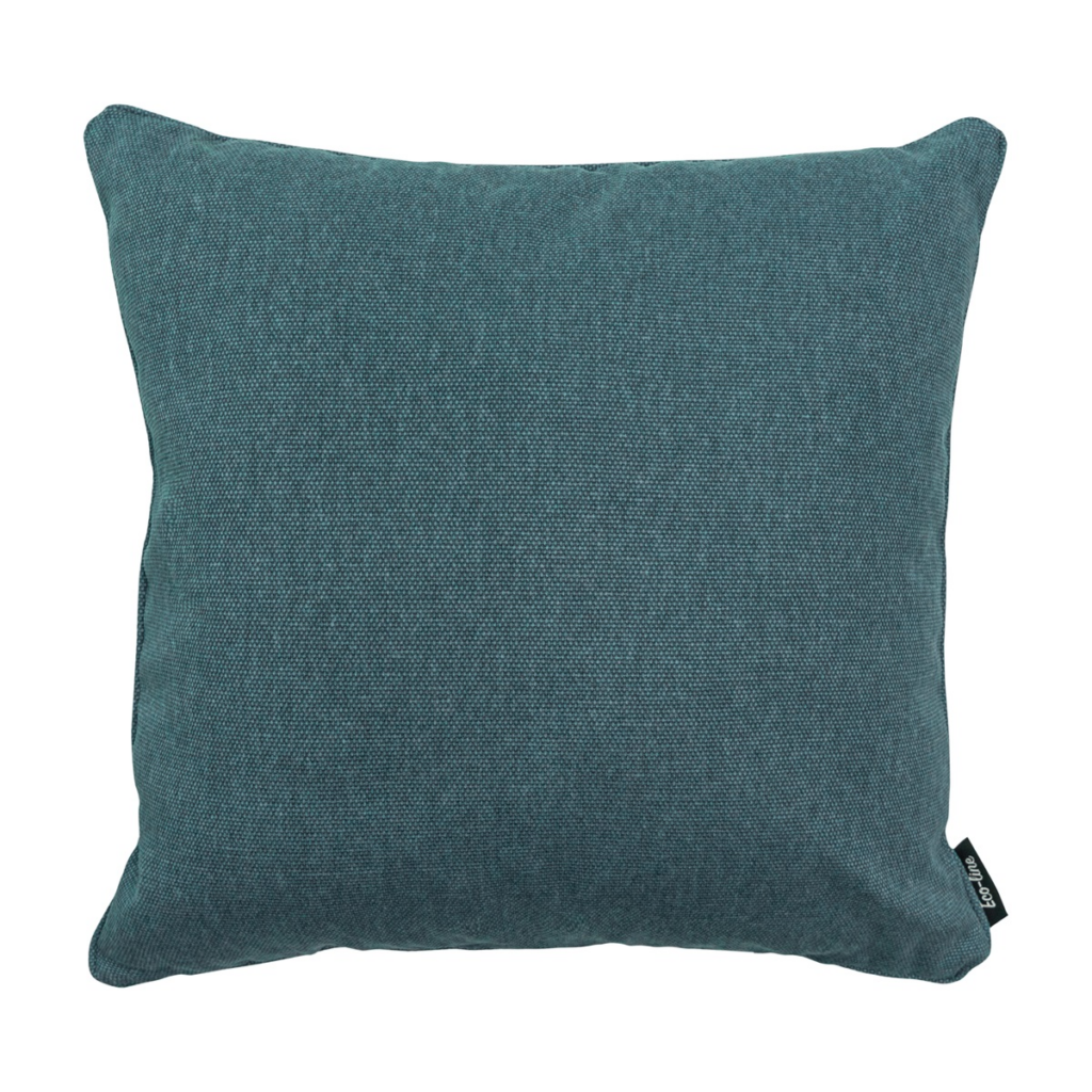 Decorative cushion piping ca.50x50cm Sea blue canvas eco+