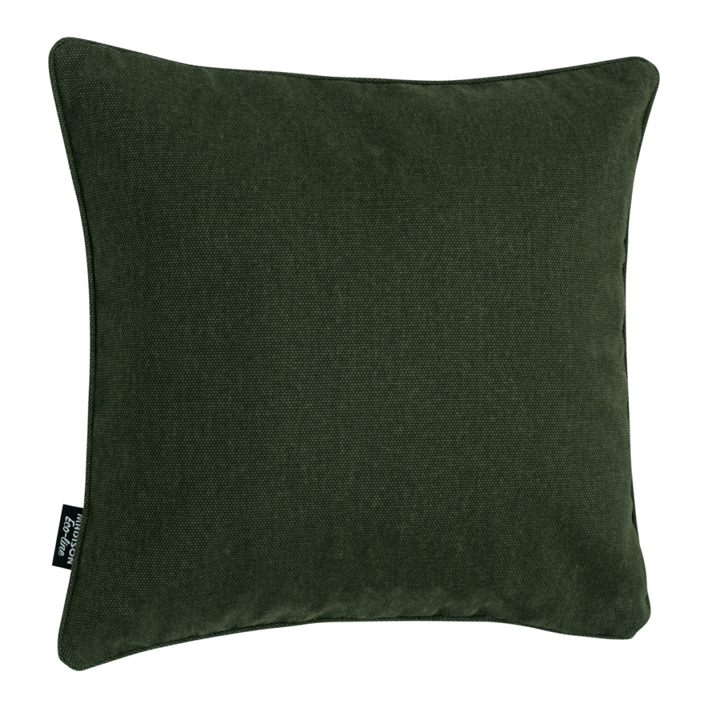 Decorative cushion piping ca.50x50cm Green canvas eco+