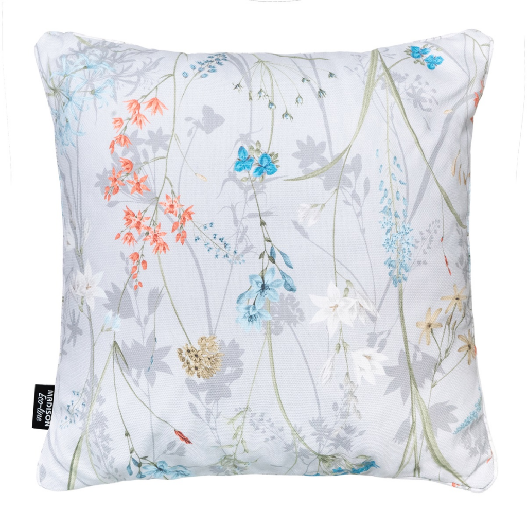 Decorative cushion piping ca.50x50cm Donna azure canvas Eco+