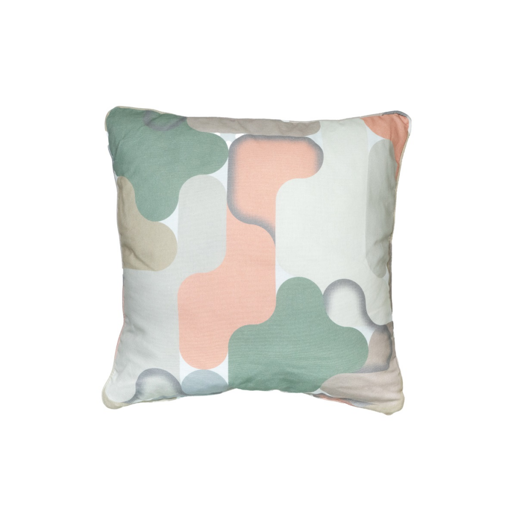 Decorative cushion piping ca.50x50cm Grafi salmone