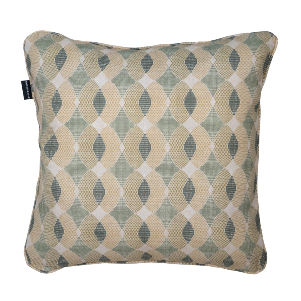 Decorative cushion piping ca.50x50cm Rae green