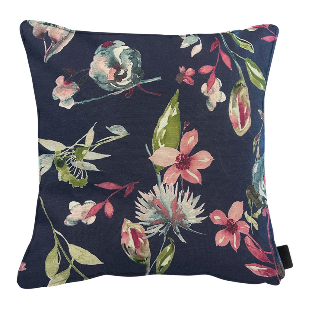 Decorative cushion piping ca.50x50cm Cato indigo