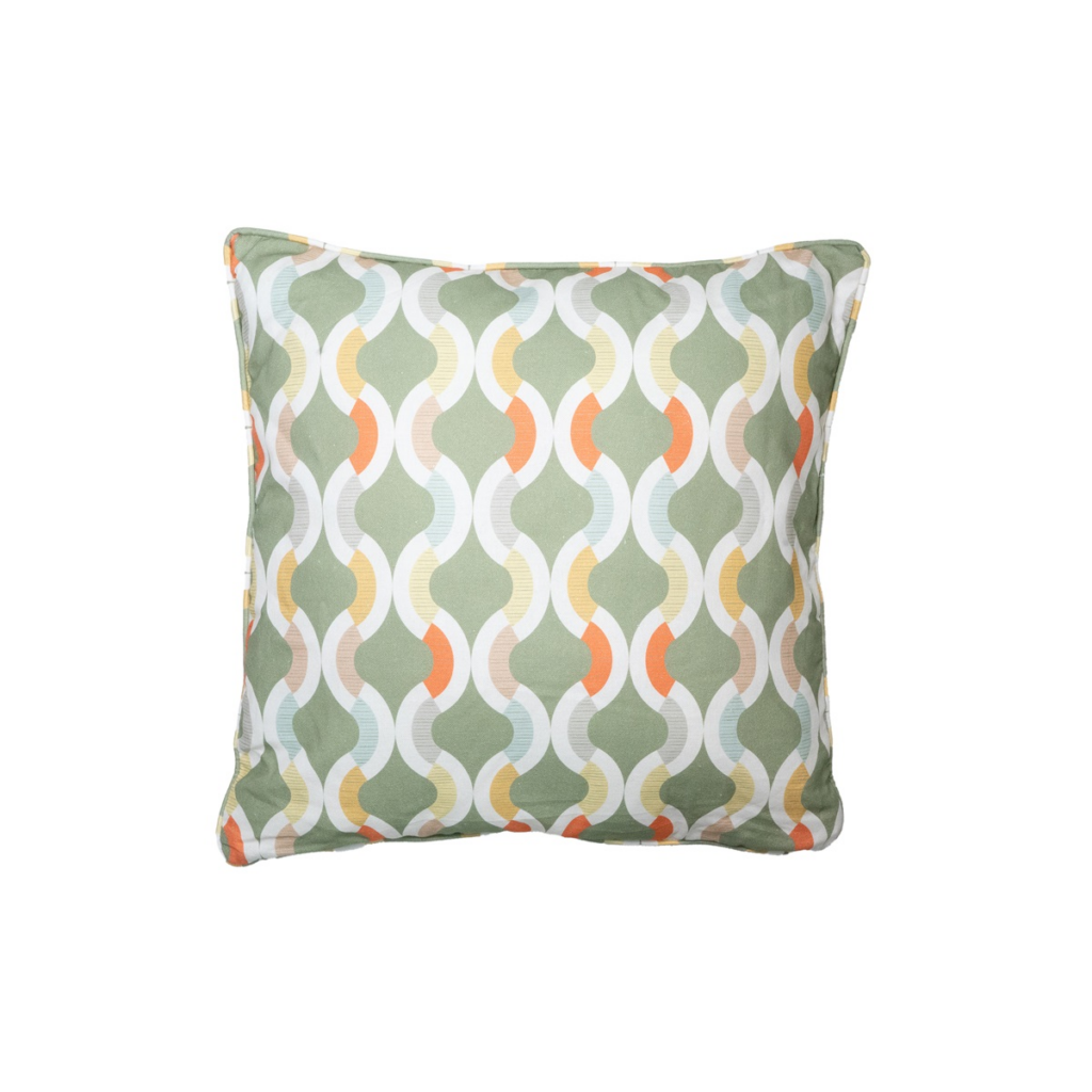 Decorative cushion piping ca.50x50cm Outdoor+ Trivia green