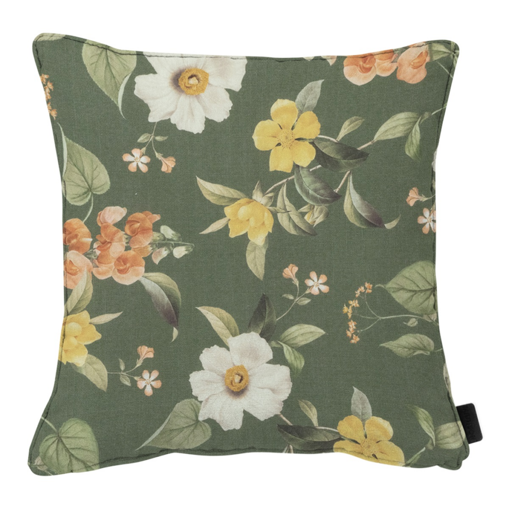 Decorative cushion piping ca.50x50cm Outdoor+ Julliete green