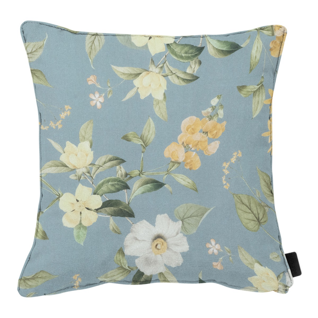 Decorative cushion piping ca.50x50cm Outdoor+ Julliete azure