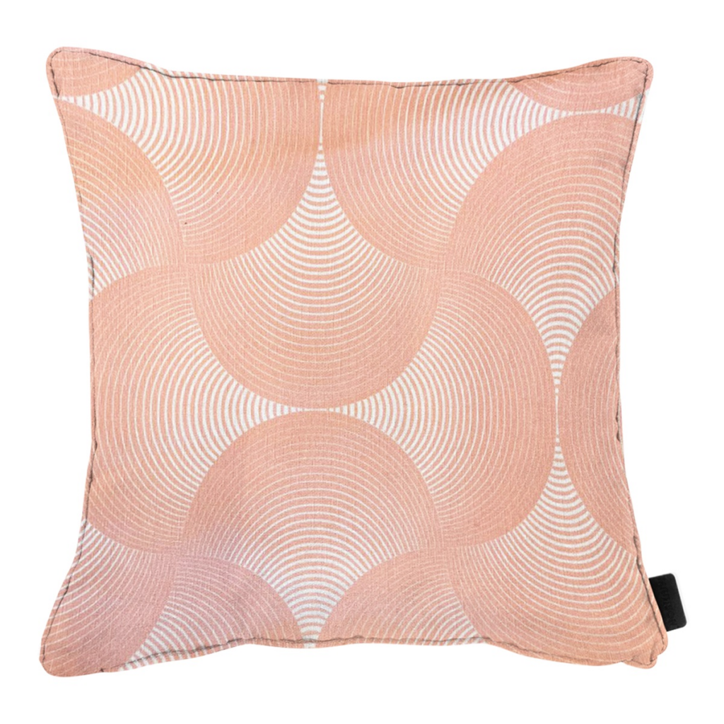 Decorative cushion pip ca.50x50cm O WR Napels rondo salmone
