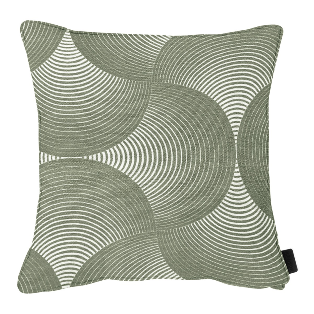 Decorative cushion piping ca.50x50cm O WR Napels rondo khaki