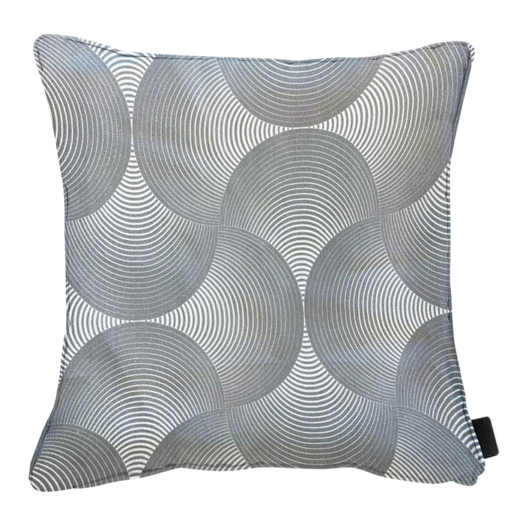 Decorative cushion piping ca.50x50cm O WR Napels rondo grey