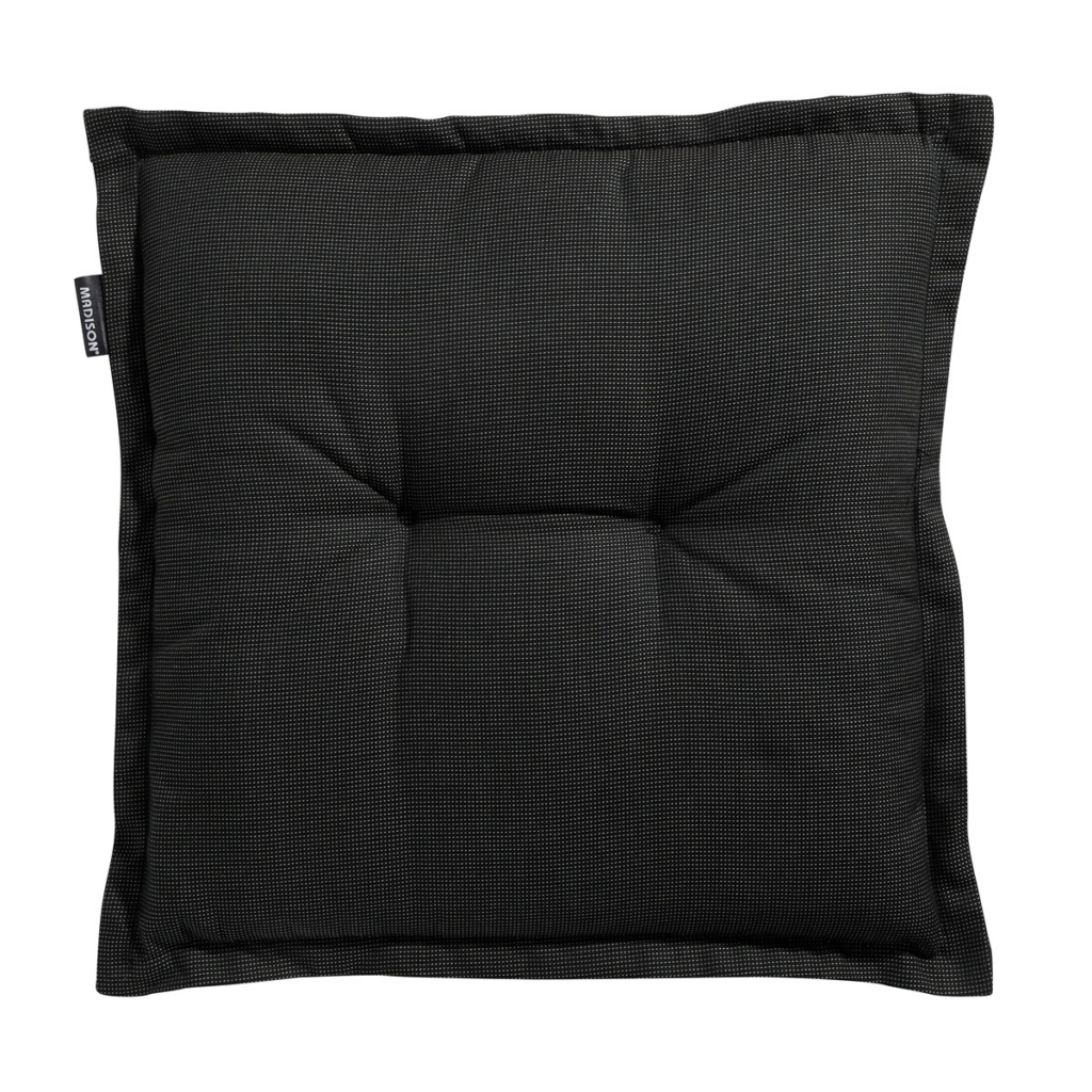 Seat cushion universal ca.50x50cm Rib black