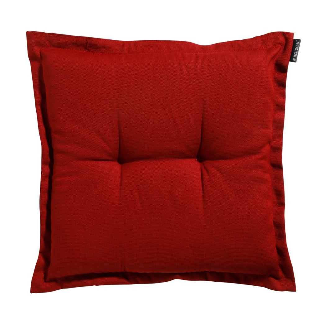 Seat cushion universal ca.50x50cm Rib red