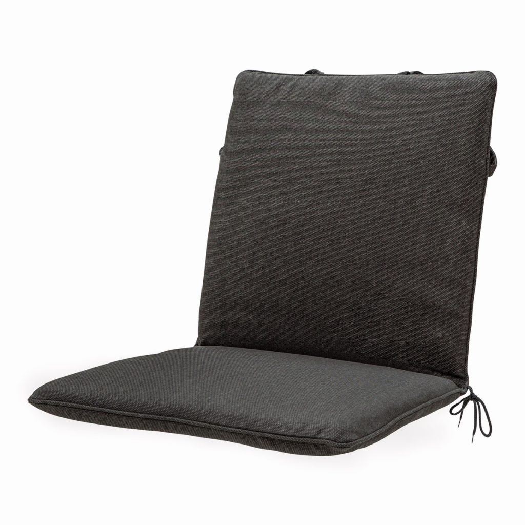 Stacking chair cushion ca.97x49cm Dark grey canvas eco+