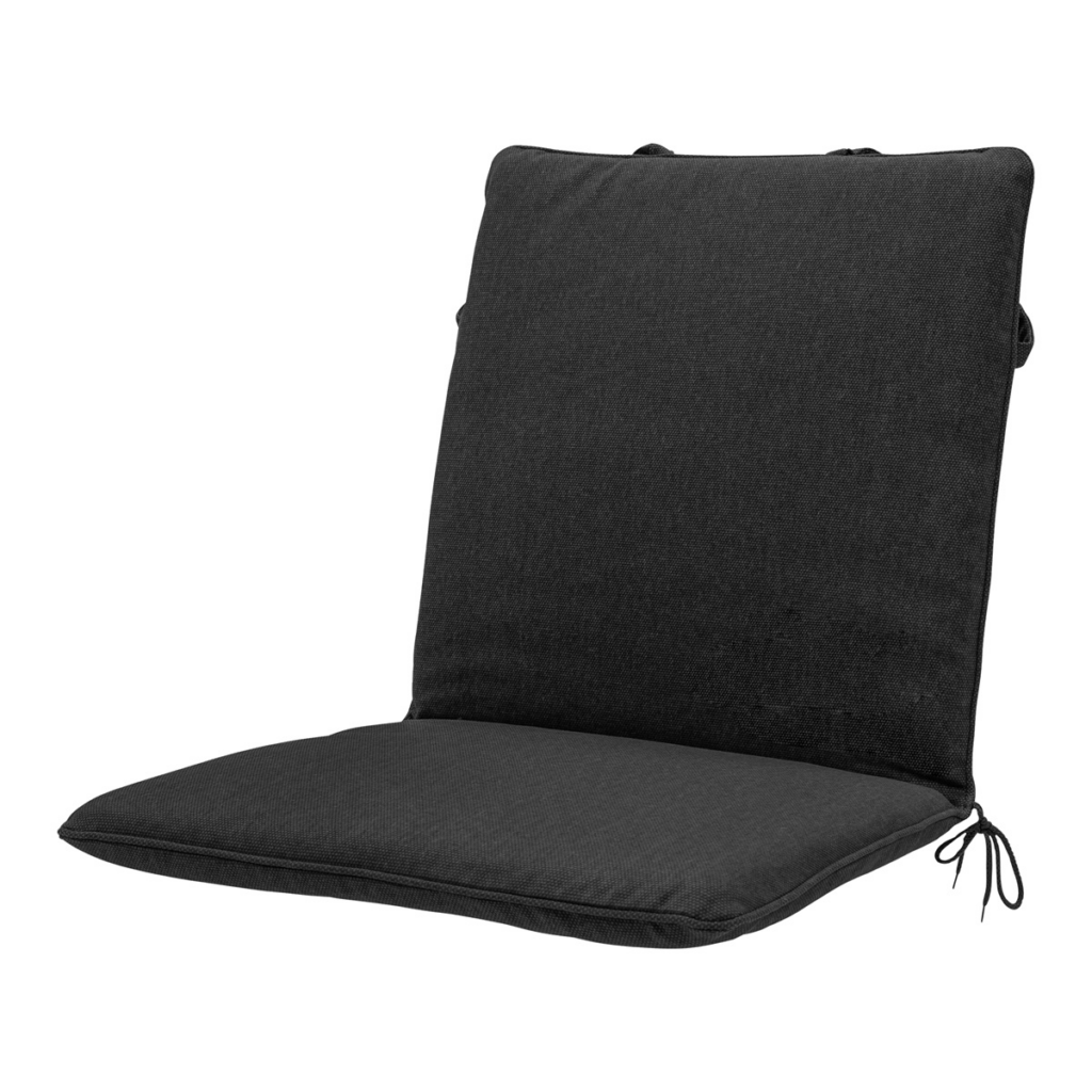 Stacking chair cushion ca.97x49cm Black canvas eco+