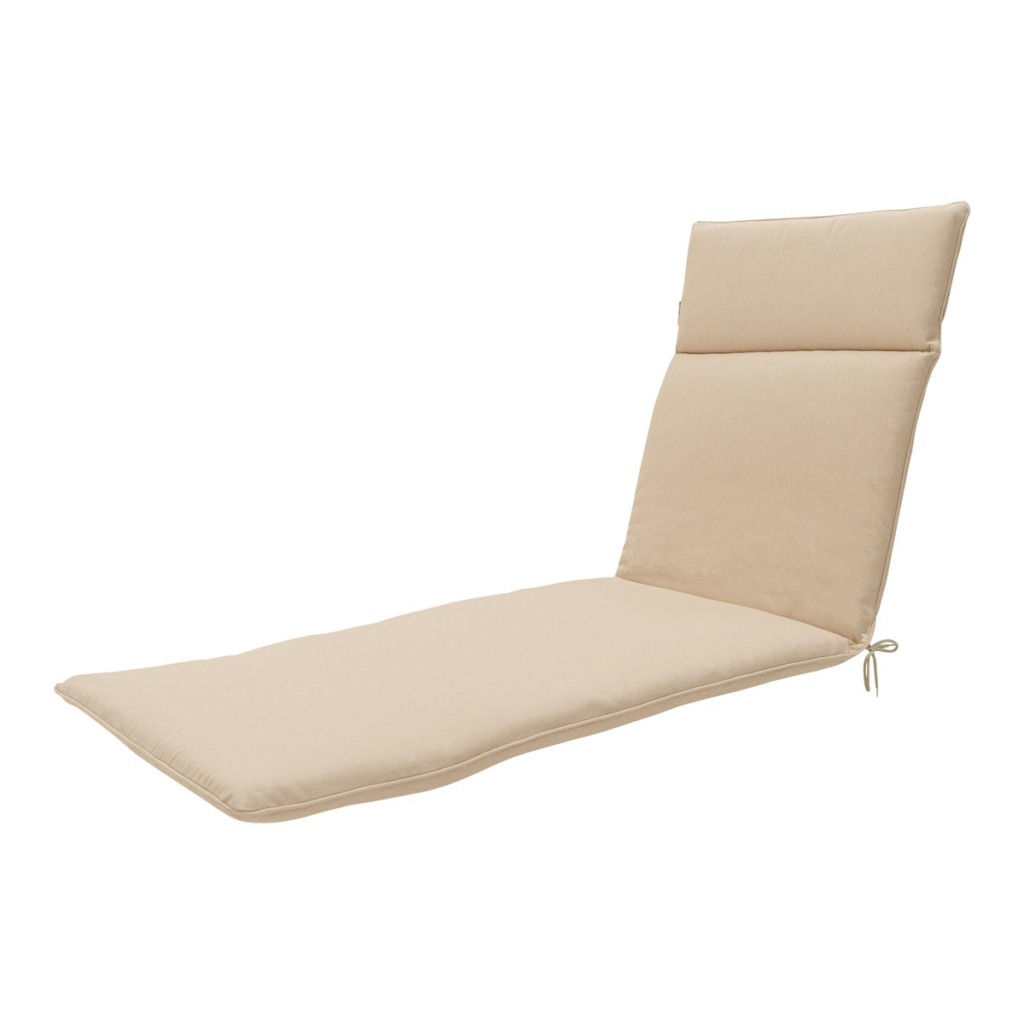 Sunlounger cushion ca.190x60cm Beige canvas eco+