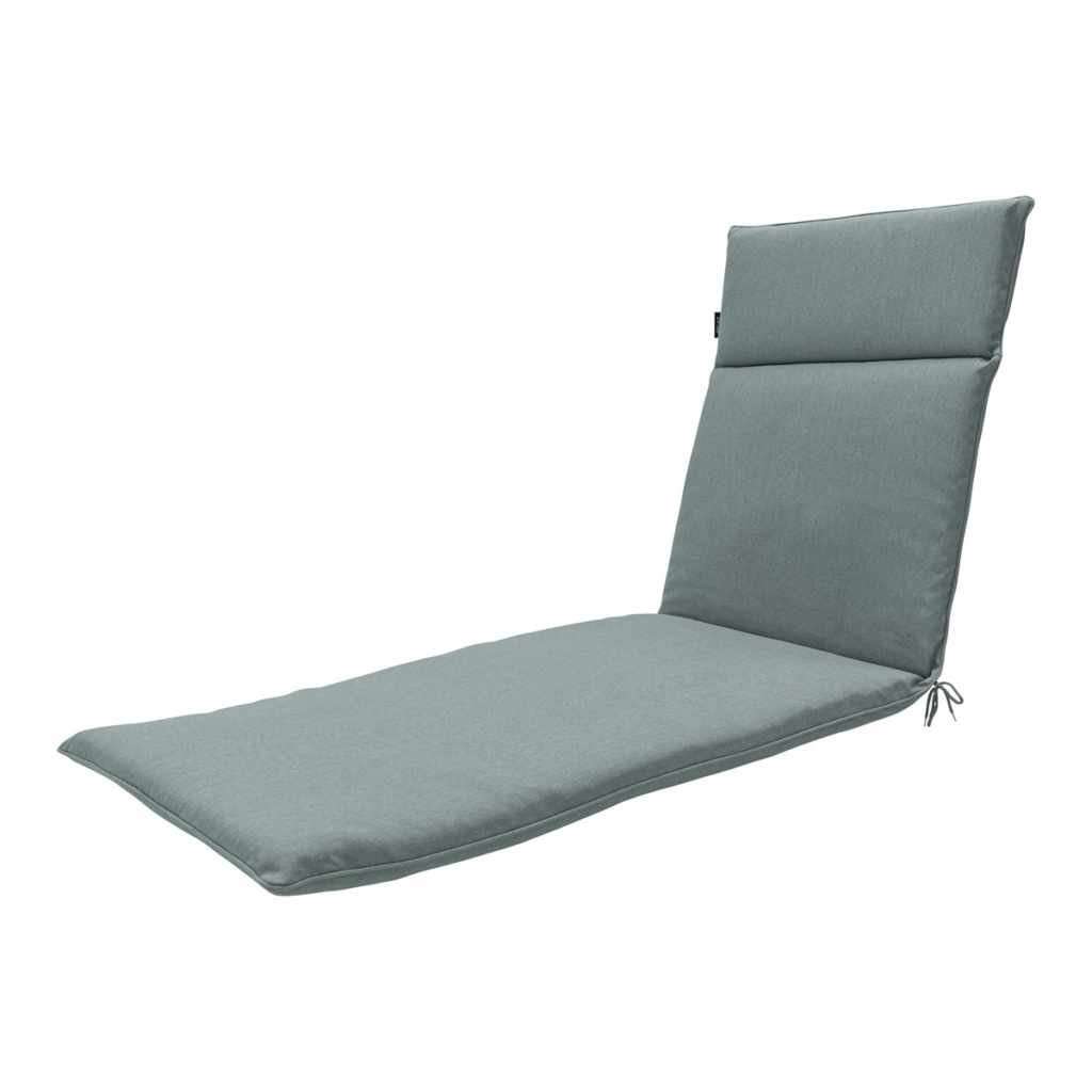Sunlounger cushion ca.190x60cm Silver canvas eco+