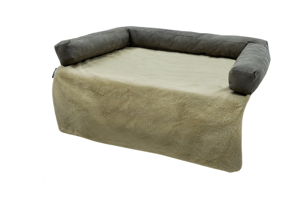 Dog bed Travel & sofa protector ca.70x58cm Taupe