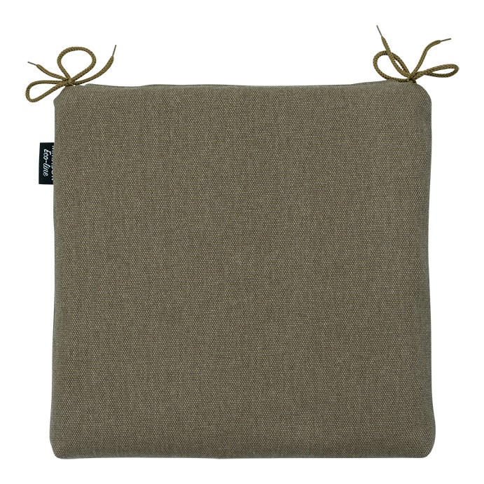 Seat cushion universal zip ca.40x40cm Taupe canvas eco+