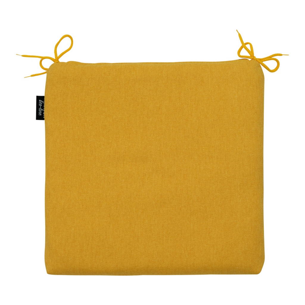 Seat cushion universal zip ca.40x40cm Gold canvas eco+