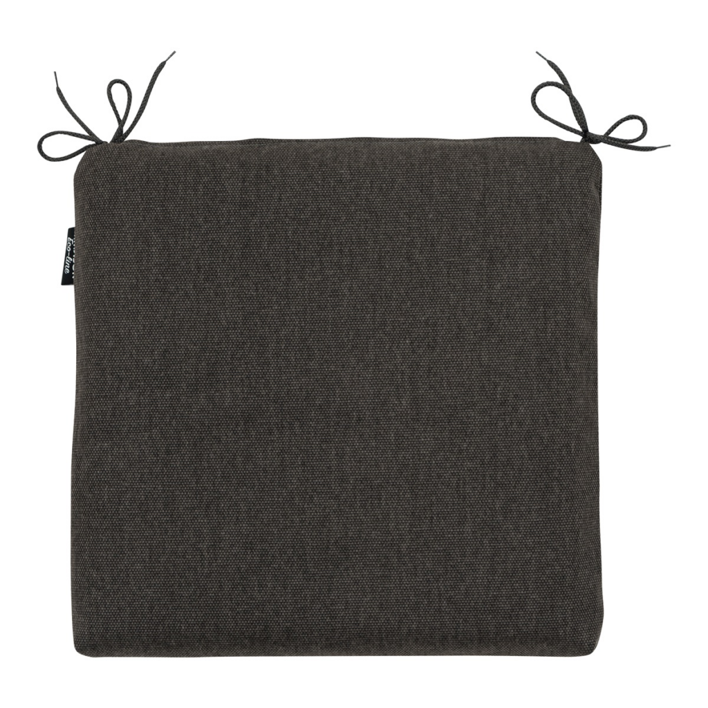 Seat cushion universal zip ca.40x40cm Dark grey canvas eco+