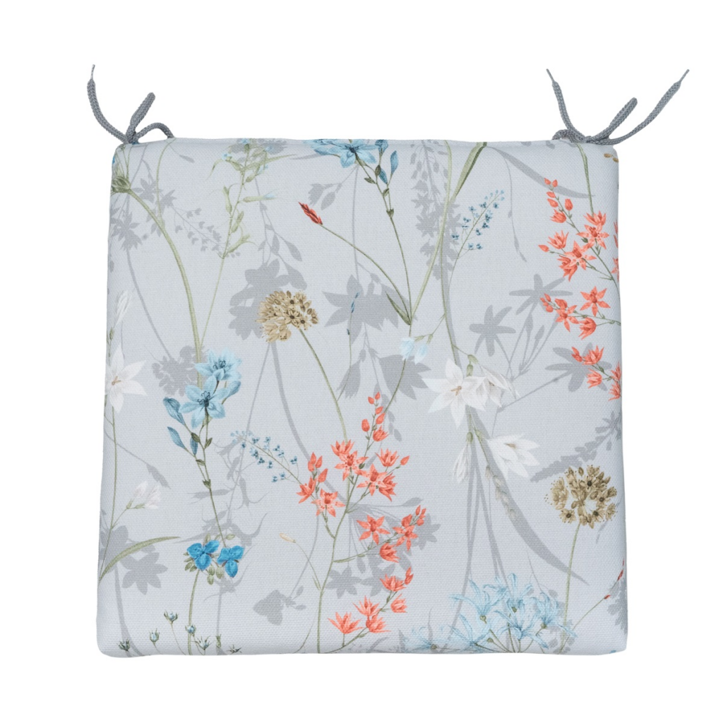 Seat cushion uni zip ca.40x40cm Donna azure canvas eco+