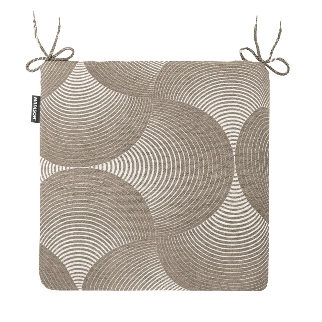 Seat cushion universal zip ca.40x40cm OWR Napels rondo taupe
