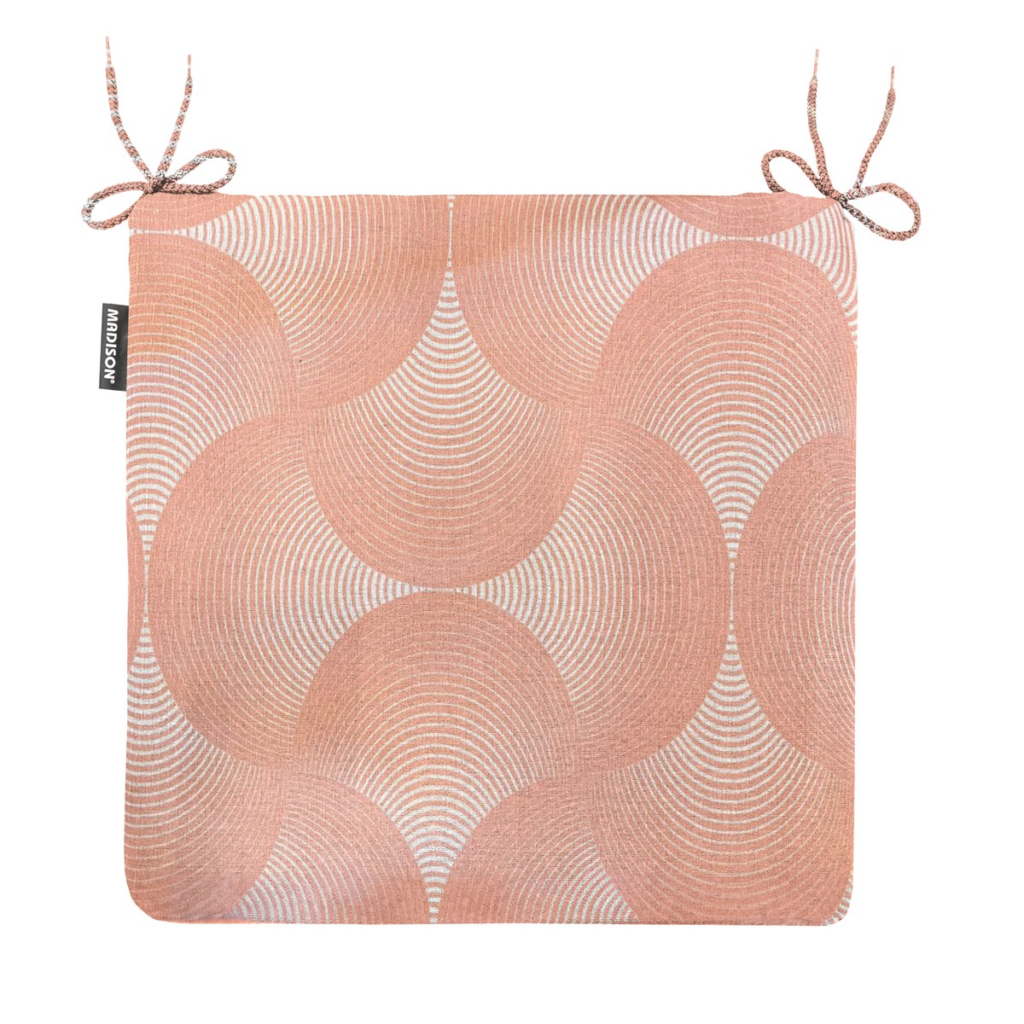 Seat cushion uni zip ca.40x40cm O WR Napels rondo salmone