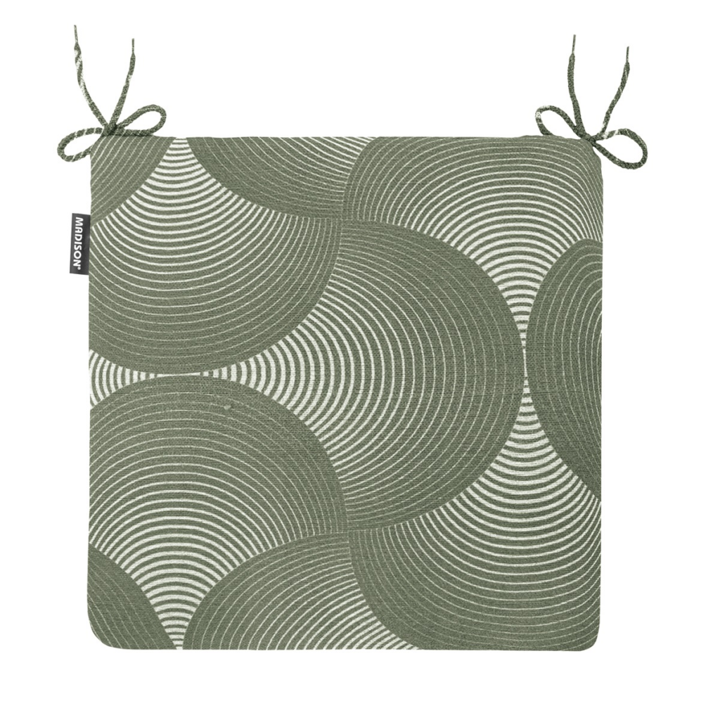 Seat cushion universal zip ca.40x40cm OWR Napels rondo khaki