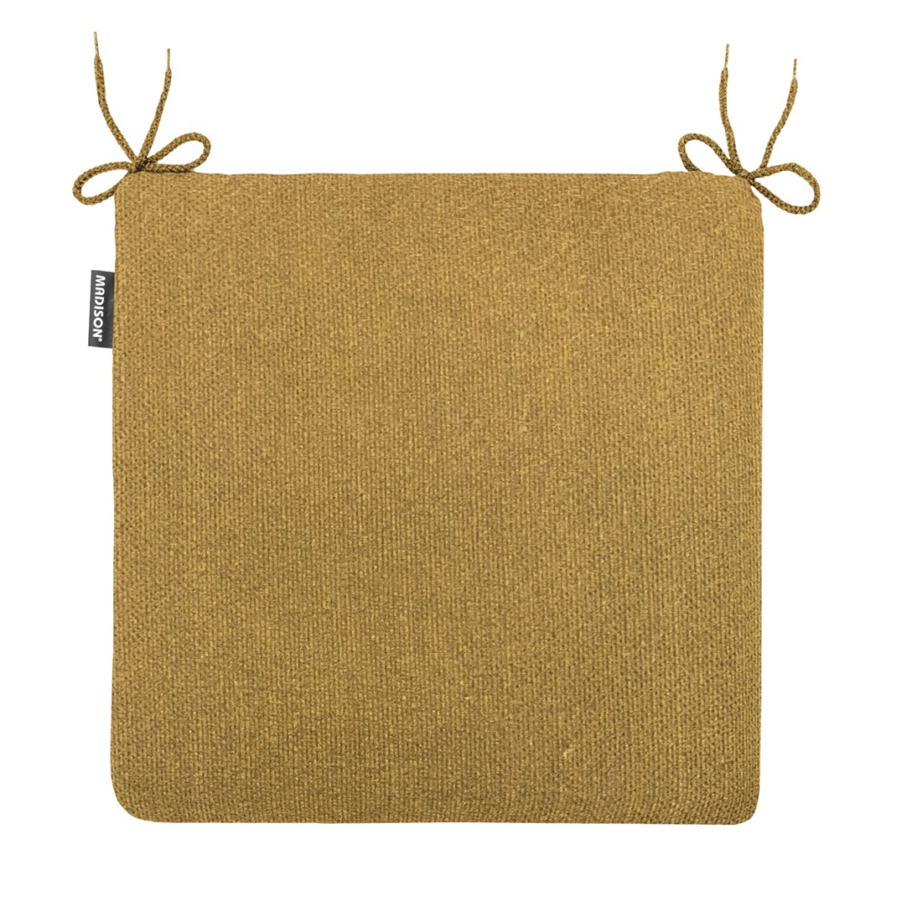 Seat cushion universal zip ca.40x40cm Outd WR Napels mustard