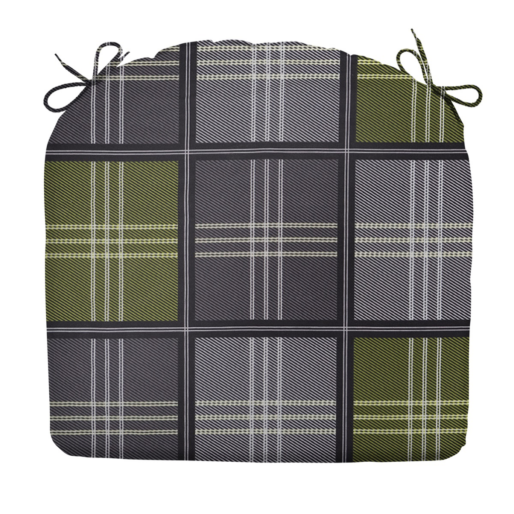 Seat cushion ca.46x48cm Patchy olive