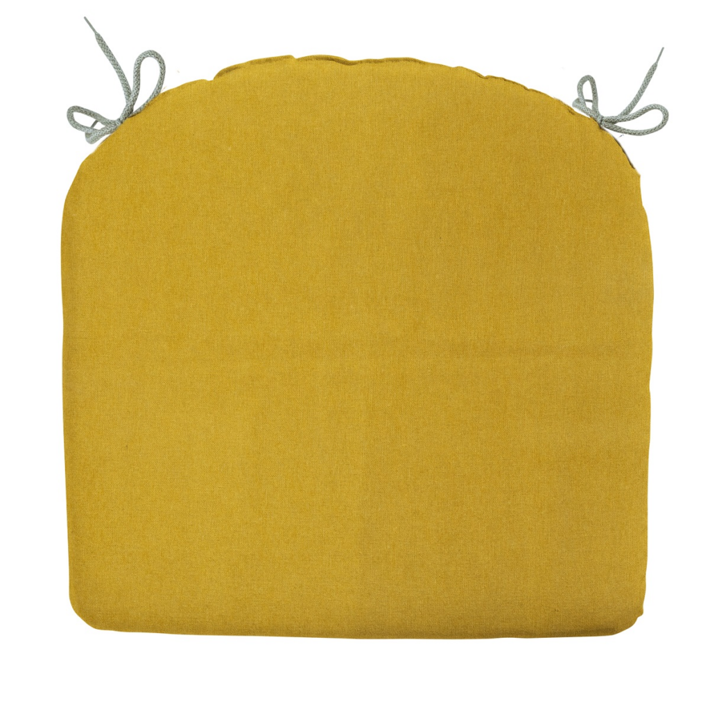 Seat cushion ca.46x48cm Panama mustard