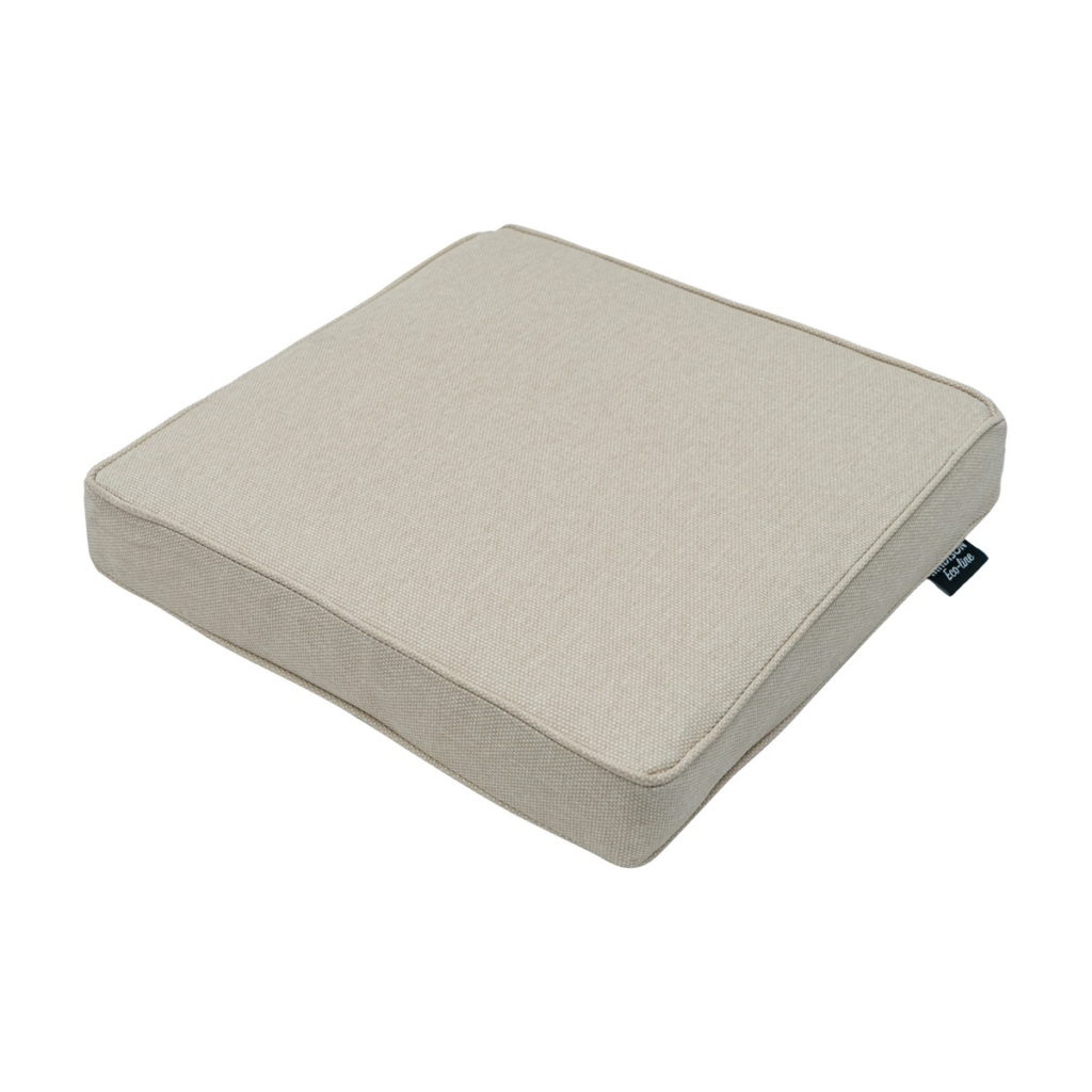 Luxury seat cushion ca.40x40cm Beige canvas Eco+