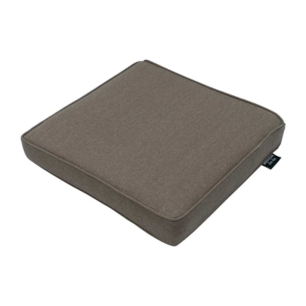 Luxury seat cushion ca.40x40cm Taupe canvas eco+