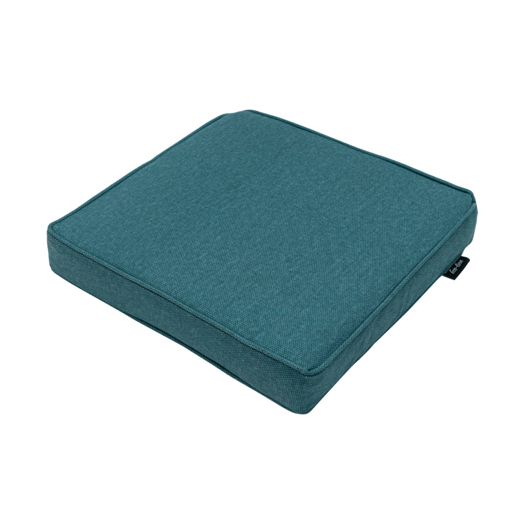 Luxury seat cushion ca.40x40cm Sea blue canvas eco+