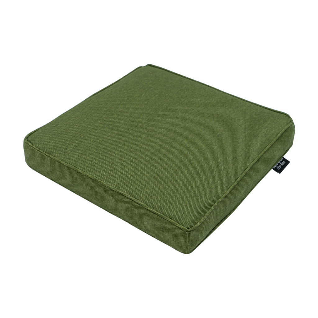Luxury seat cushion ca.40x40cm Moss green canvas eco+