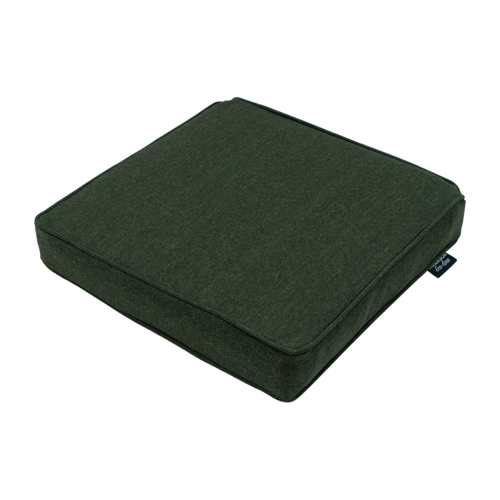 Luxury seat cushion ca.40x40cm Green canvas eco+