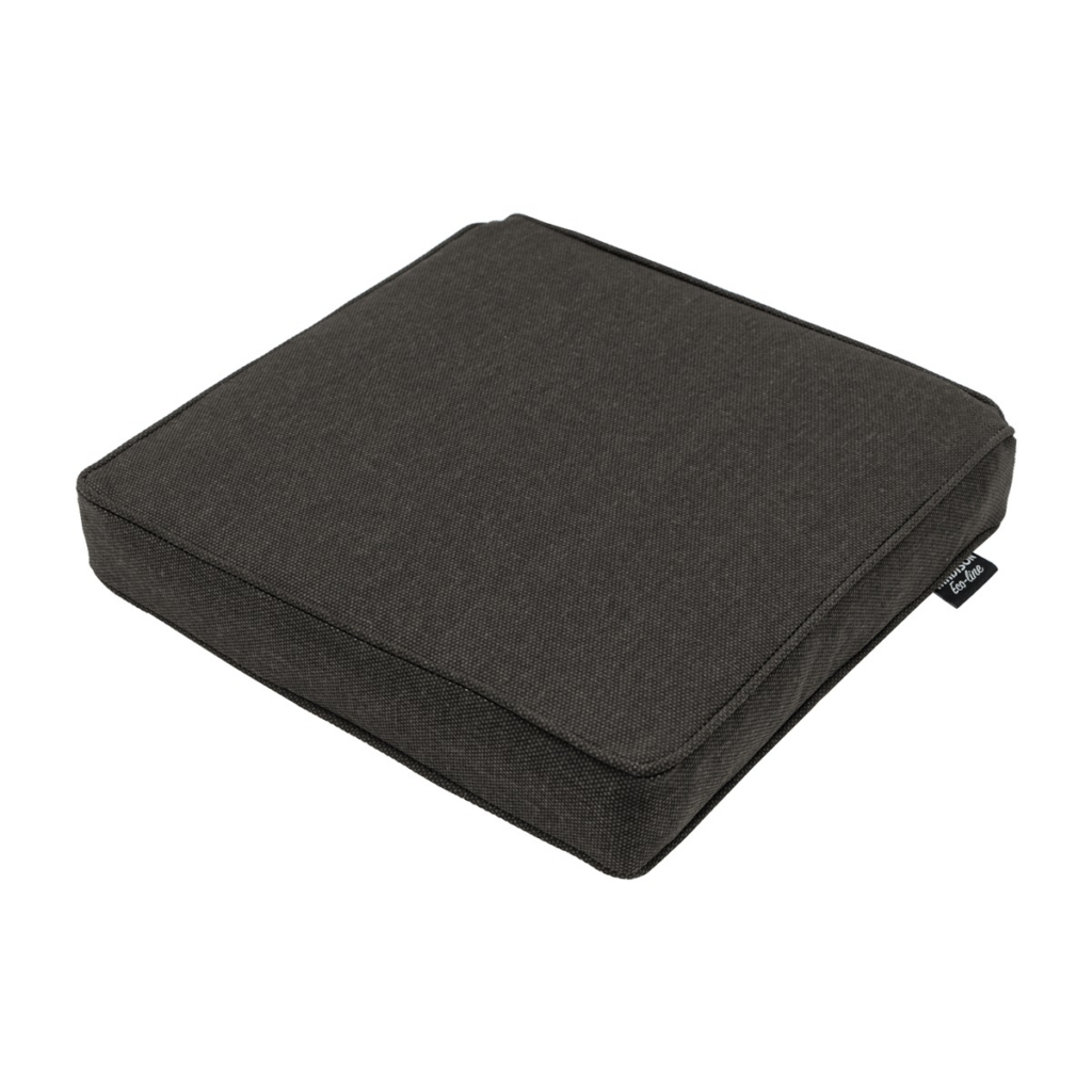 Luxury seat cushion ca.40x40cm Dark grey canvas eco+