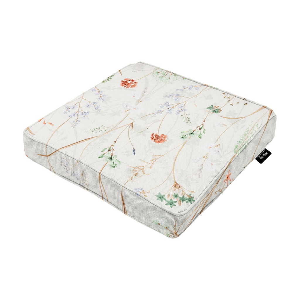 Luxury seat cushion ca.40x40cm Donna natural canvas eco+